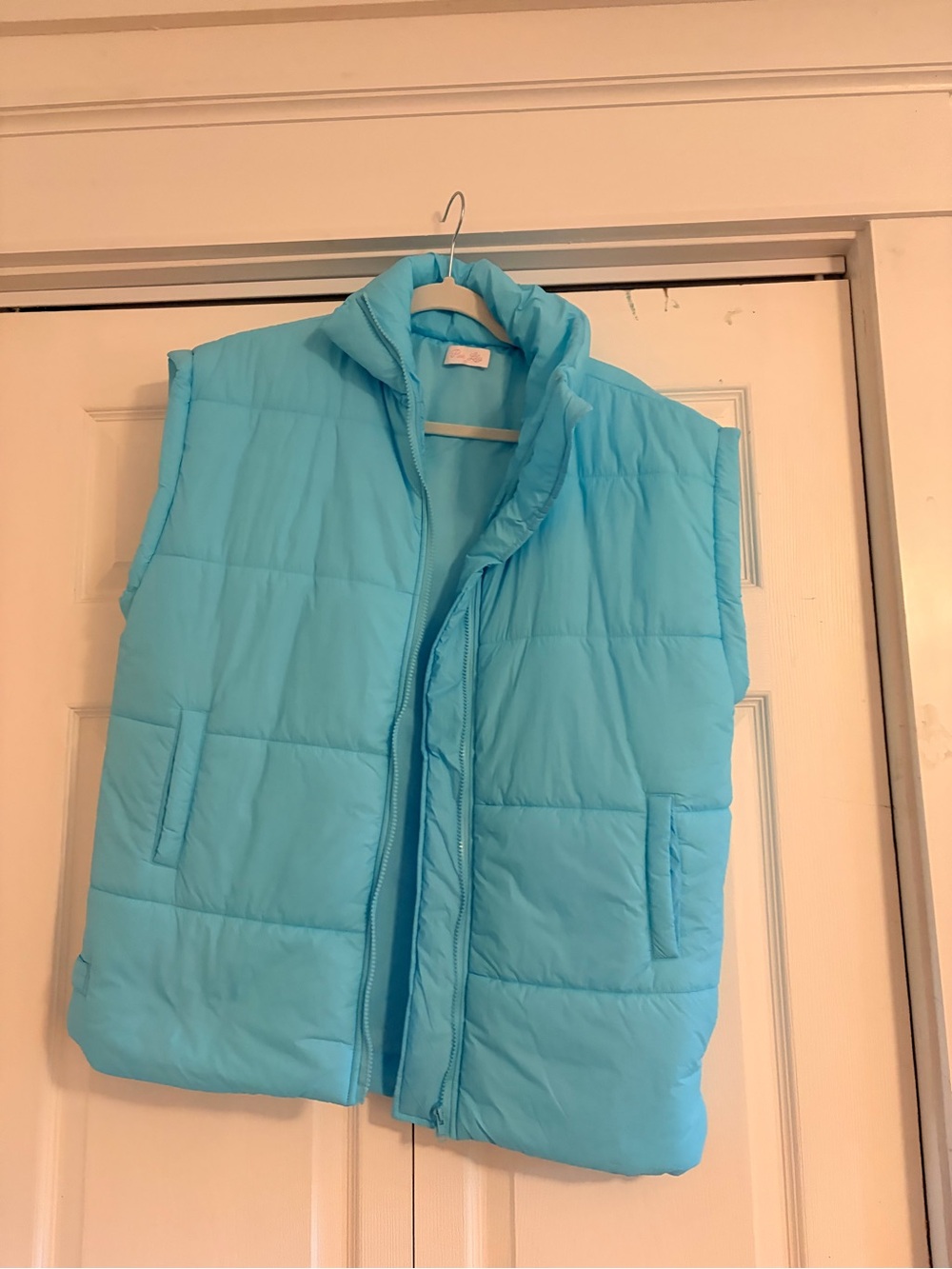 Pink Lily Light Blue Puffer Jacket